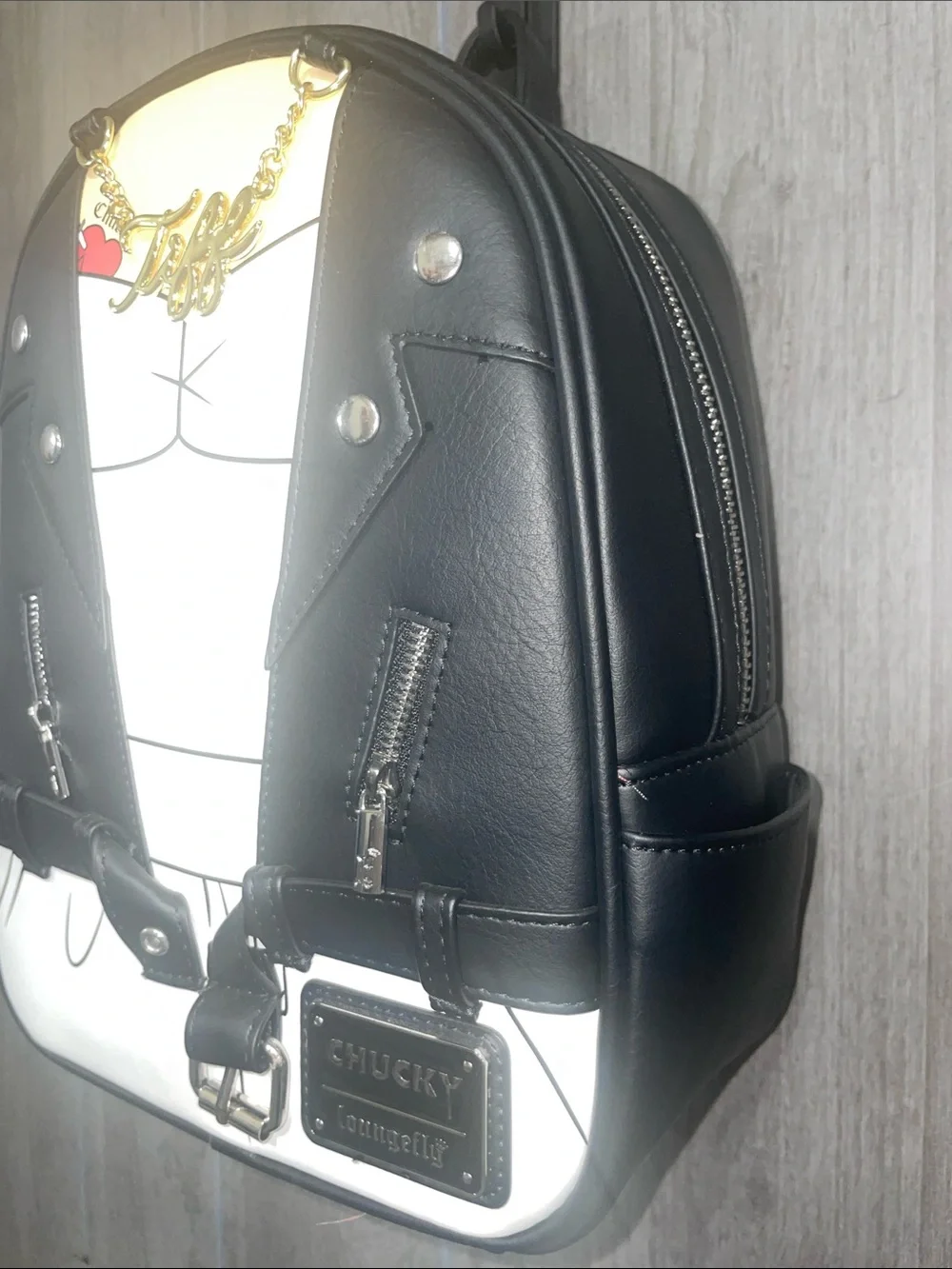 Loungefly Universal Bride Of Chucky Tiffany Double Strap Mini Backpack Bag